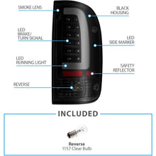Load image into Gallery viewer, Smoke Black LED Replacement Tail Lights For 1995-2000 Toyota Tacoma Truck C Type