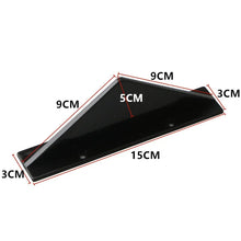 Load image into Gallery viewer, 4pcs Carbon Fiber Style/Gloss Black Universal Car Rear Bumper Diffuser Splitter Fins