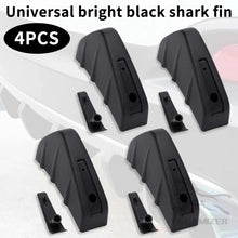 Load image into Gallery viewer, 4PCS Universal Car Rear Bumper Lower Spoiler Diffuser Lip Shark Fins Spliter Kit Black/Carbon Fiber Style