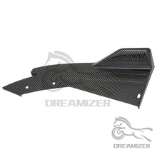 Load image into Gallery viewer, Gloss Black/Carbon Fiber Style Universal Car Rear Bumper Side Winglet Splitters Cover Protection
