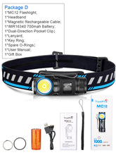 Load image into Gallery viewer, TrustFire MC12 EDC Powerful LED Headlamp 1000Lumens Magnetic Rechargeable Head Lamp XP-L HI Auto Repair Camping Torch Flashlight