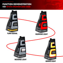 Load image into Gallery viewer, 1 Pair LED Tail Lights For 2003-2009 Toyota 4Runner 4th Gen TRD SR5 Start-up Animation Sequential Turn Signal Rear Lamps Assembly