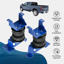 Load image into Gallery viewer, Rear Suspension Air Spring Helper Kit For 2020-2025 Chevy Silverado 2500HD/3500HD 4WD / GMC Sierra 2500HD 3500HD 4WD Pickup Fit For Puck-style 5th Wheel And Gooseneck Hitch Mounts