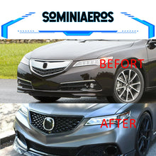 Load image into Gallery viewer, 1pc Grille 2018 Style Gloss Black Front Upper Racing Grille For 2015-2017 Acura TLX Body Kit Exterior Accessories