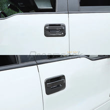 Load image into Gallery viewer, 10pcs Set Doors+Tailgate Carbon Fiber Style Outside Handle Covers For 2004-2014 Ford F150 With Key+Lock Pad Cutouts