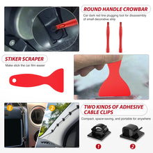 Load image into Gallery viewer, 200pcs/w Clips 42pcs/wo Clips Trim Removal Tool Set, Auto Push Pin Bumper Retainer Clip Set Fastener Terminal Remover Adhesive Cable Clips Round Handle Crowbar Kit Car Panel Radio Auto Clip Pliers