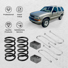 Load image into Gallery viewer, Full Suspension Drop 3" Front Coil Spring 4" Rear Lowering Kit For 1982-2004 Chevy S10 / Chevy S10 Blazer / GMC S15 / Sonoma / Jimmy 2WD V6 Only