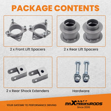 Load image into Gallery viewer, 3" Front & Rear Lift Kit 6-Lug For 2007-2020 GMC Yukon Cadillac Escalade Chevy Suburban Tahoe 2007-2013 Chevy Avalanche Full Suspension Lift Kit