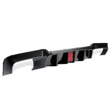 Load image into Gallery viewer, Carbon Fiber Style/ Gloss Black Rear Bumper Lower Diffuser For 2010-2017 BMW 5 Series F10 Saloon M Sport/ F11 Estate M Sport With LED Light