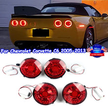 Load image into Gallery viewer, 4pcs Set LED Tail Light Brake Lamp  Assemblies For 2005-2013 Chevrolet Corvette C6 Coupe Tail Lights Brake Stop Lamp Rear Lights
