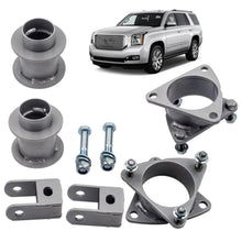 Load image into Gallery viewer, 3" Front & Rear Lift Kit 6-Lug For 2007-2020 GMC Yukon Cadillac Escalade Chevy Suburban Tahoe 2007-2013 Chevy Avalanche Full Suspension Lift Kit