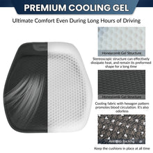 Load image into Gallery viewer, Comfort TPE Gel Seat Cushion Soft Pad Back Pain Pressure Relief Stay Cool And Comfortable All Day For Car Office Chair