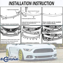 Load image into Gallery viewer, Gloss Black Front Bumper Lower Spoiler Diffuser Splitter For 2013-2026 Toyota Highlander Automobile Accessory