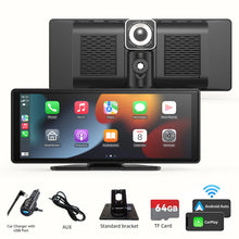Load image into Gallery viewer, Portable Wireless Carplay Car Stereo, 10.26" inch HD Touchscreen for Car with CarPlay & Android Auto with Mirror Link/Backup Cam