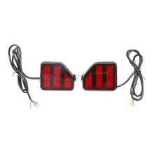 Load image into Gallery viewer, Pair Left+Right LED Rear Bumper Brake Tail Lights For 2018+ Jeep Wrangler JL Reflector Stop Lights With Turn Signal Lamp Taillight Auto Accessory