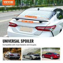 Load image into Gallery viewer, GT Wing Car Spoiler 46.3" Inch Universal Spoiler Compatible For Most Sedans And Coupes High Strength ABS Material Gloss Black