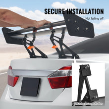 Load image into Gallery viewer, Universal Car Matte Black GT Trunk Lid Spoiler Wing 53.1"/43.5" inch Aluminum Spoiler with Double Deck Racing Spoiler BGW/JDM