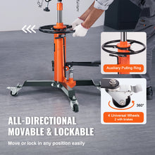 Load image into Gallery viewer, Transmission Jack 1322-1660 LBS Hydraulic Telescoping Transmission Jack 32"-67" High Lift Floor Jack Stand Lift Hoist Garage