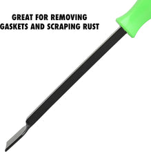Load image into Gallery viewer, Automotive Gasket Scraper, Rust, Residue And Carbon Buildup Cleaning Blade Scraper Tool, Heat-Treated Steel, 10.5" Extended Reach Blade, Sure-Grip Handle Design