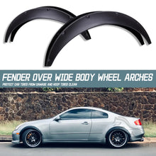 Load image into Gallery viewer, 4pcs 2 Sizes Universal Flexible Car Mudguards Mud Splash Guards Mud Flaps Fender Flares Extra Wide Body Wheel Arches
