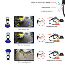 Load image into Gallery viewer, 720P AHD Car Rear View Camera CVBS Night Vision Vehicle Backup Reversing Camera HD Color Image Vehicle Rear View Reverse Camera Waterproof