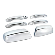 Load image into Gallery viewer, Chrome Car Exterior Side Door Handles+Rearview Mirror Caps For 2014-2018 Chevy Silverado 1500 / GMC Sierra 1500 / 2015-2019 Chevy 2500 3500 / GMC Sierra 2500 3500 HD