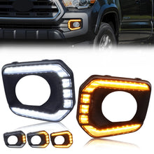 Load image into Gallery viewer, 2pcs Pair Front Turn Signal Light Fog Light Bezel DRL Light W/LED For 2016-2023 Toyota Tacoma SR/SR5/TRD off road /TRD sport/ Limited