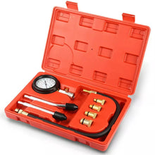Load image into Gallery viewer, Petrol Engine Cylinder Compression Tester Kit Automotive and Motorcycles Tool 0-300PSI Engine Cylinder Pressure 0-21 Bar Gauge