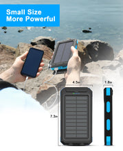 Load image into Gallery viewer, Waterproof Outdoor Solar Power Bank 38800mAh Dual USB Travel Outdoor Solar Mobile Phone Charger Solar Powerbanks For Camping