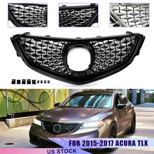 Load image into Gallery viewer, 1pc Grille 2018 Style Gloss Black Front Upper Racing Grille For 2015-2017 Acura TLX Body Kit Exterior Accessories