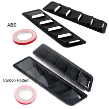 Load image into Gallery viewer, 2pcs Carbon Fiber Style Hood Air Intake Vent Louvers For Universal Car Decorative Covers