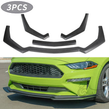 Load image into Gallery viewer, Matte Black Front Bumper Lower Spoiler Diffuser For 2018-2023 Ford Mustang GT Ecoboost Model Only 3-Piece Lower Spoiler Splitter Body Kit Protector