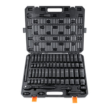 Load image into Gallery viewer, 65pcs 1/2" Drive Impact Socket Set 6 Point Cr-V Alloy Steel for Auto Repair Easy-to-Read Size Markings Rugged Construction