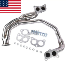 Load image into Gallery viewer, Polished Stainless Exhaust Header For 1997-2005 Subaru Impreza RS 2.5 EJ25 No Turbo Manifold
