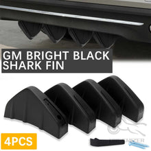 Load image into Gallery viewer, 4PCS Universal Car Rear Bumper Lower Spoiler Diffuser Lip Shark Fins Spliter Kit Black/Carbon Fiber Style