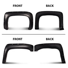 Load image into Gallery viewer, 4pcs Black Fender Flares Fit For 2007-2014 Chevy Silverado 1500 2500/3500HD Smooth/Textured