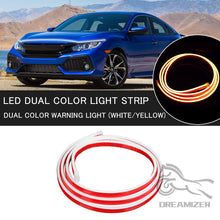 Load image into Gallery viewer, Universal 12V White LED Light Strip Scan Starting Car Hood Decorative Lamp Car Daytime Running Light DRL Dynamic Auto Tuning Headlight Strip