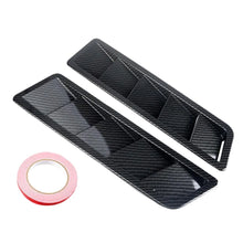 Load image into Gallery viewer, 2pcs Carbon Fiber Style Hood Air Intake Vent Louvers For Universal Car Decorative Covers