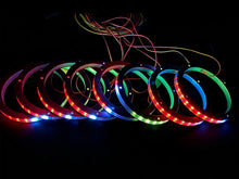 Load image into Gallery viewer, 5V Music Syncing 8pcs 6.5" RGB Chasing LED Speaker Rings Car Truck Audio Light Kit Interior Door Speaker Ambient Lighting