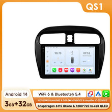 Load image into Gallery viewer, Hizpo 9-Inch 4G 2 Din Wireless Apple CarPlay Android Multimedia Player For 2012-2023 Mitsubishi Mirage/Spacestar/2015-2023 Dodge Attitude CarPlay Smart Intelligent Systems IPS Touch Screen Stereo Video Player With Day/Night M