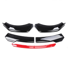 Load image into Gallery viewer, 7pcs Universal Car Front Bumper Lower Spoiler Diffuser Splitter And Side Skirt Kit With Support Rods