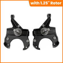 Load image into Gallery viewer, 2pcs Pair Front 2.5" Drop Spindle Lowering Kit with Rotor 1.25" For 1973-1987 Chevy C10 2WD Drop Spindles Lowering Kit w/ 1.25" Rotor