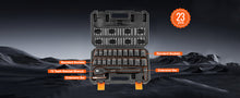 Load image into Gallery viewer, SucceBuy 1/2" 3/8" Inch Drive Impact Socket Set 13/23/33/34/48/65/90PCs SAE Metric Cr-V/Cr-Mo Socket Set 6 Point Alloy Steel Repair