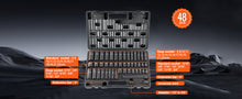 Load image into Gallery viewer, SucceBuy 1/2" 3/8" Inch Drive Impact Socket Set 13/23/33/34/48/65/90PCs SAE Metric Cr-V/Cr-Mo Socket Set 6 Point Alloy Steel Repair