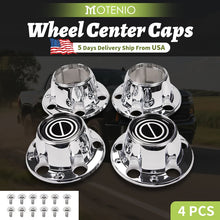 Load image into Gallery viewer, 4pcs Wheel Hub Center Caps Compatible For 1980-1996 Ford F150 / Bronco / Van 4x4 Set of 4 Chrome Replacement Center Hub Caps
