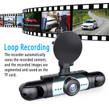Load image into Gallery viewer, 1080P 4-Channel Car DVR with HD Display Front Side And Rear Cameras, Night Vision, G-Sensor Loop Recording - USB Rechargeable for Al
