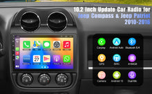 Load image into Gallery viewer, 64GB 2 Din 10" Touchscreen Carplay Android 13 Car Radio For 2010-2016 Jeep Compass/Patriot, Support Bluetooth,Back-up Camera,FM Radio,SWC,GPS Navigation
