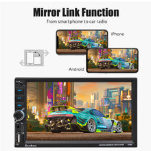 Load image into Gallery viewer, Universal Car Touch Screen 2 Din 7 Inch Wireless Apple Carplay Android Auto Car Stereo Radio AUX FM Bluetooth USB TF Link
