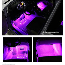 Load image into Gallery viewer, 4pcs 48 LED Car Interior Light Strips Under Dash Lighting Waterproof Kit, Atmosphere Neon Lights Strip for Car,
