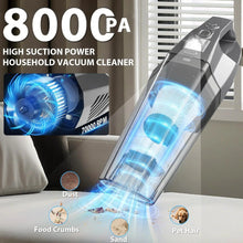 Load image into Gallery viewer, Car Detailing Kit with 8000Pa Vacuum Cordless USB for Car Cleaning
